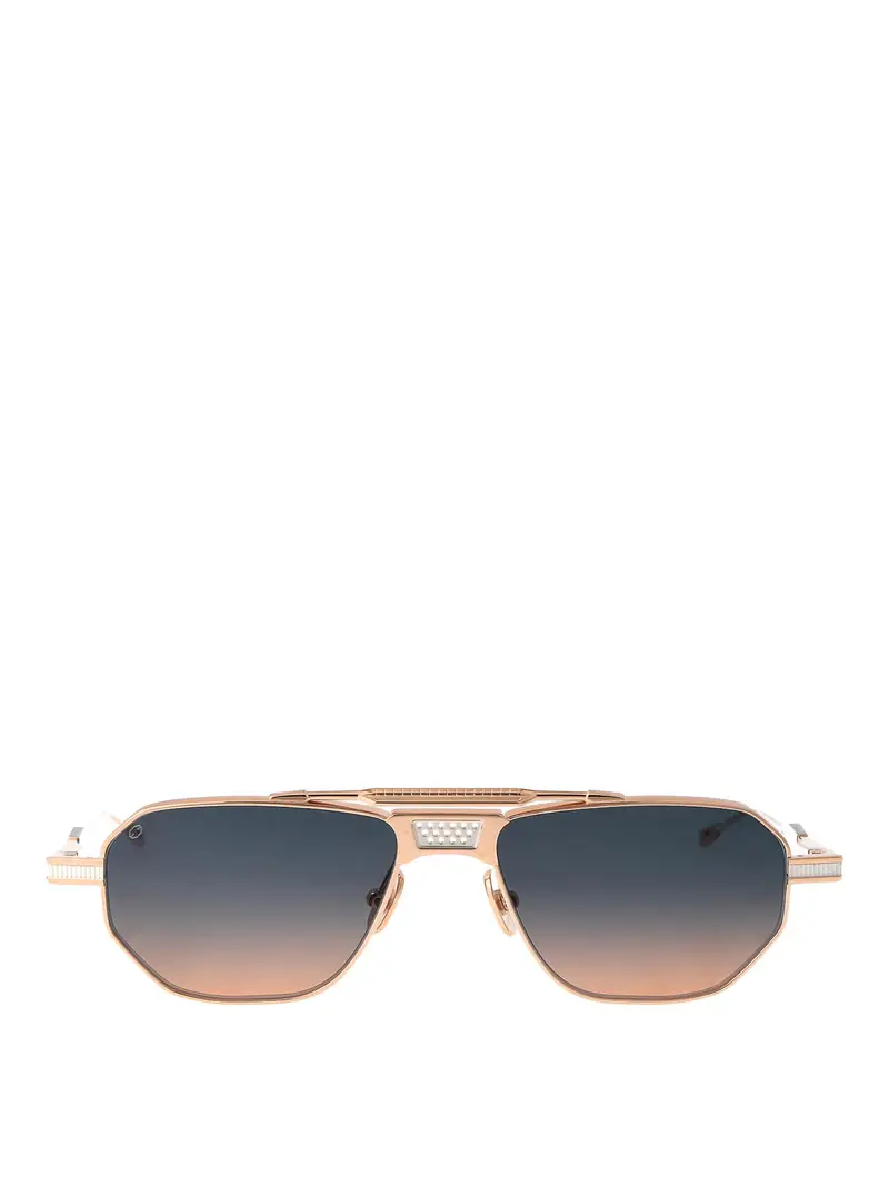 Occhiali da sole a coda lunghi Oro