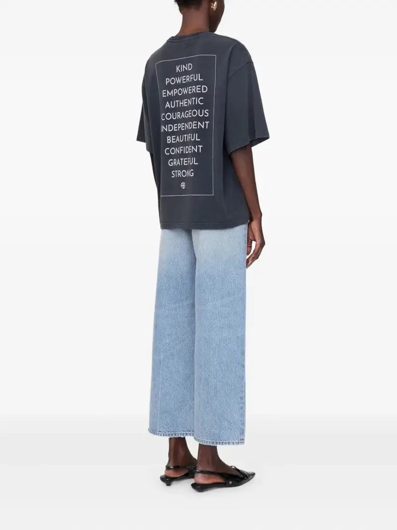 Anine Bing T-shirt Nero 1047557 miniatura 3