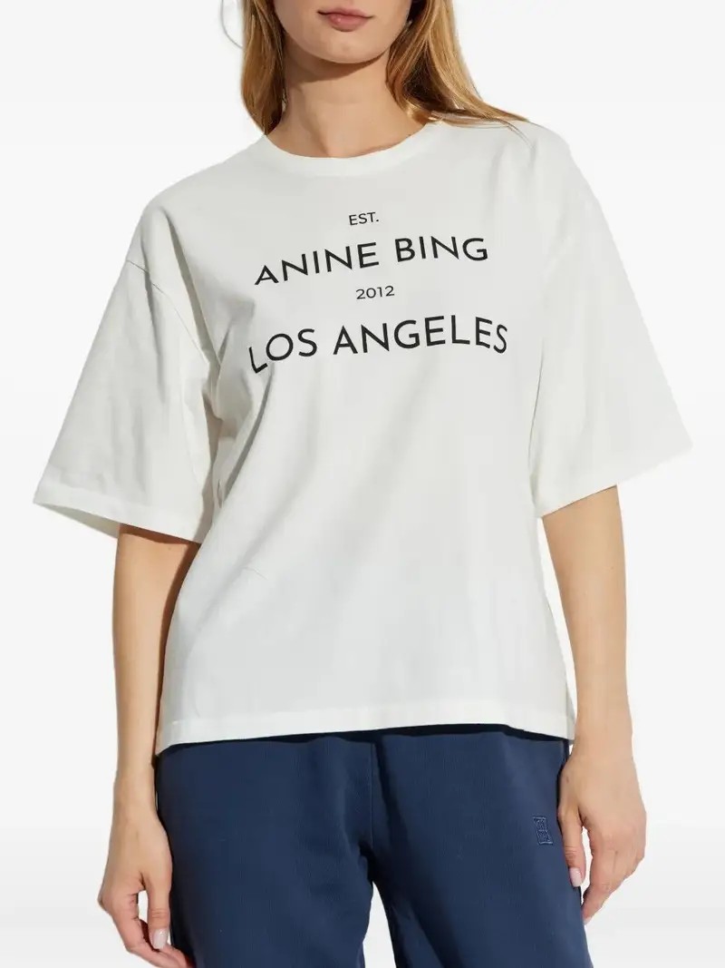 Anine Bing T-shirt Bianco 1047556 miniatura 2