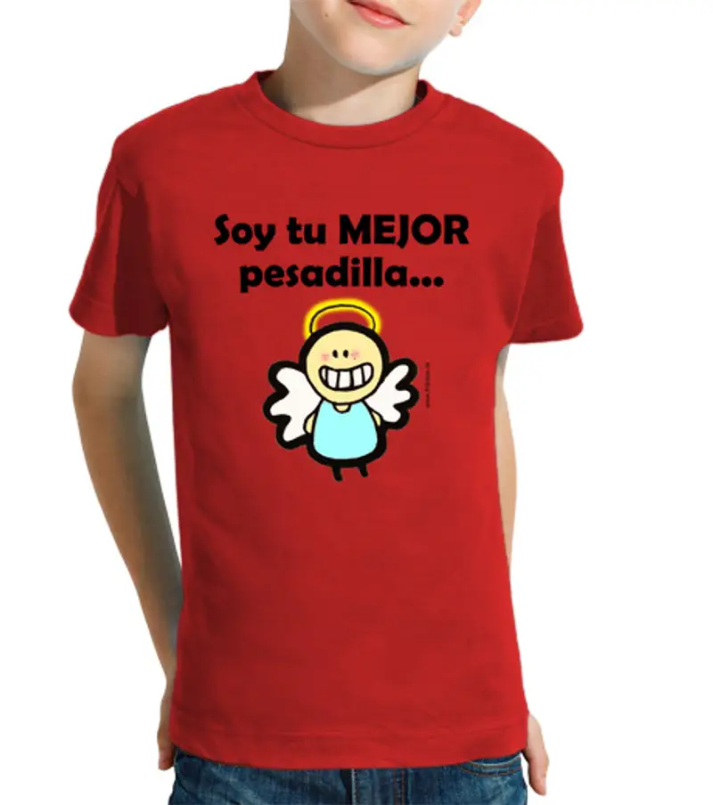 T-shirt bambino manica corta angelo