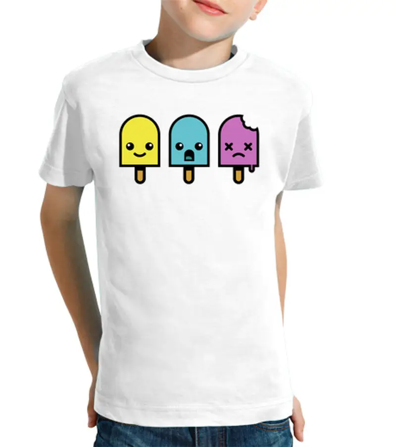 T-shirt bambino manica corta gelato