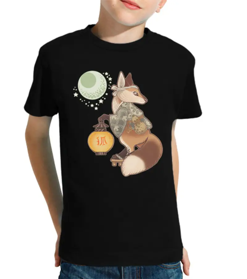 T-shirt bambino manica corta Kitsune