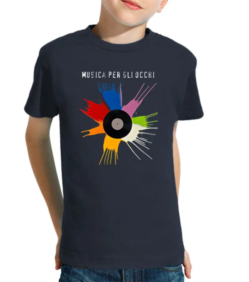 T-shirt bambino manica corta Musica per gli occhi 25