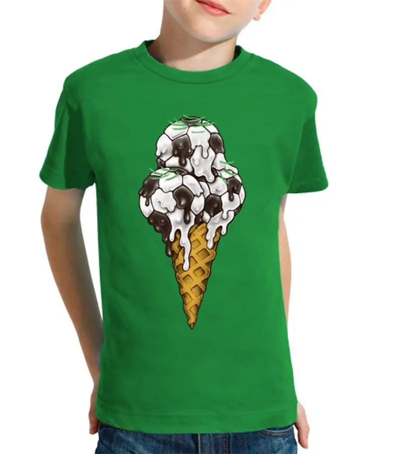 T-shirt bambino manica corta palloni da gelato