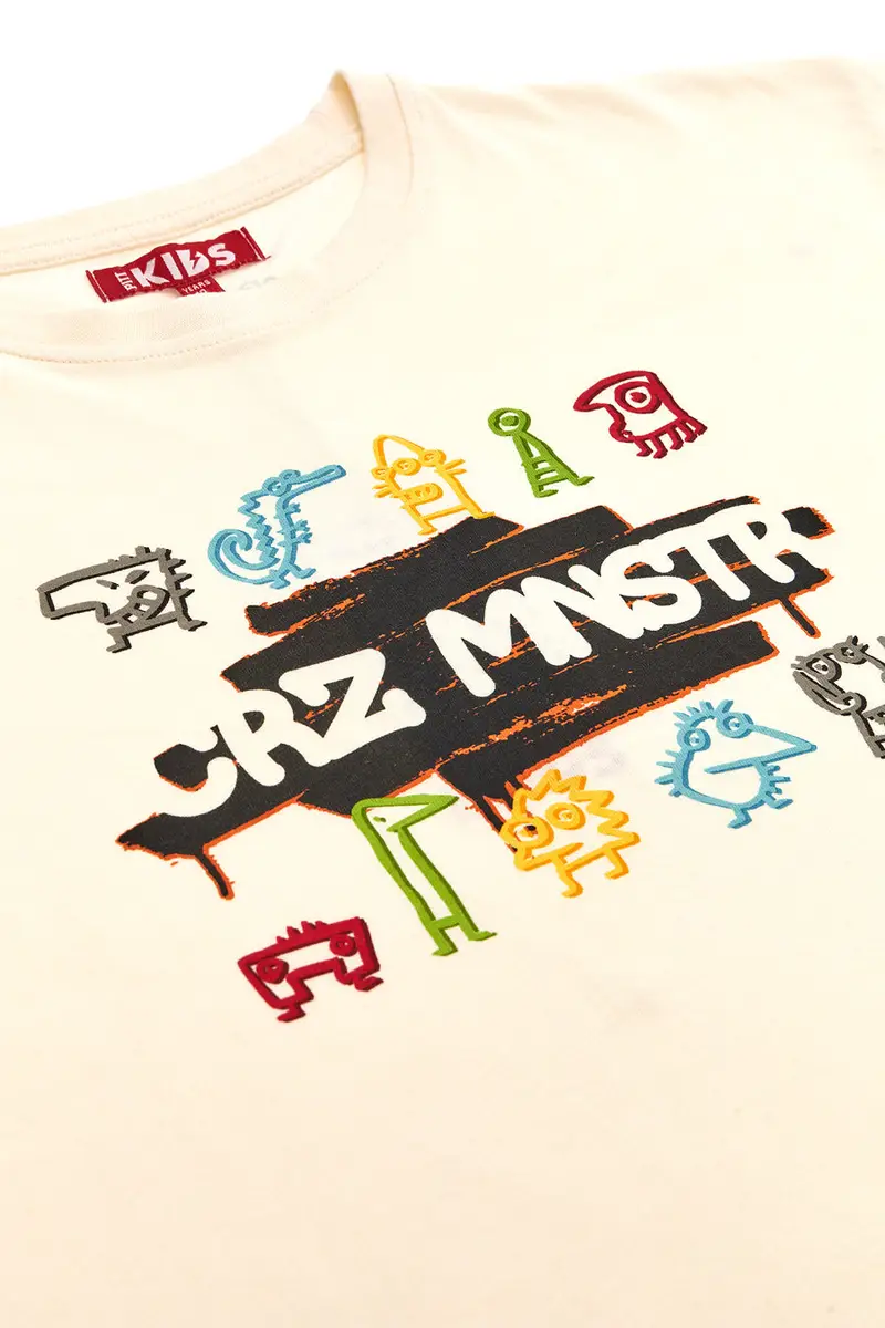 PITT KIDS T-shirt Beige 2076429 miniatura 3