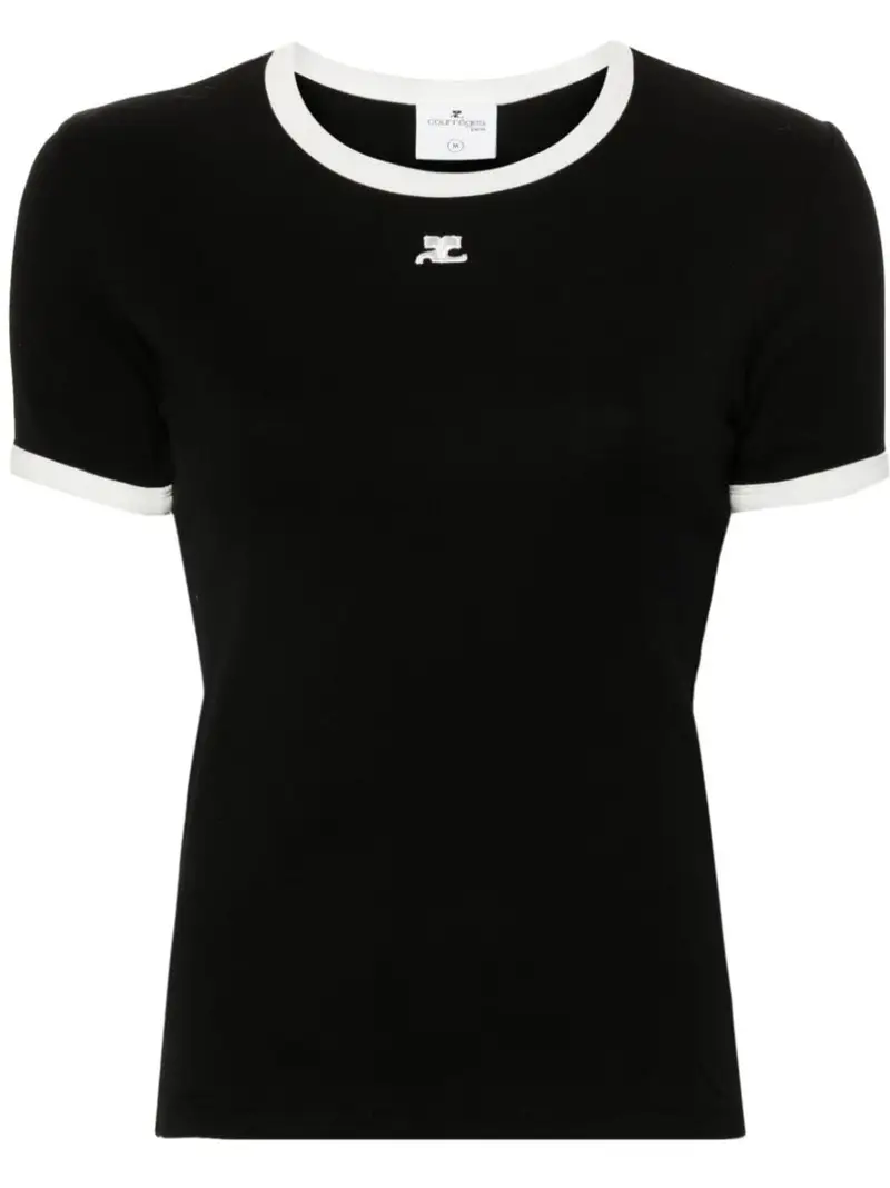 Courreges T-shirt Nero 1048017