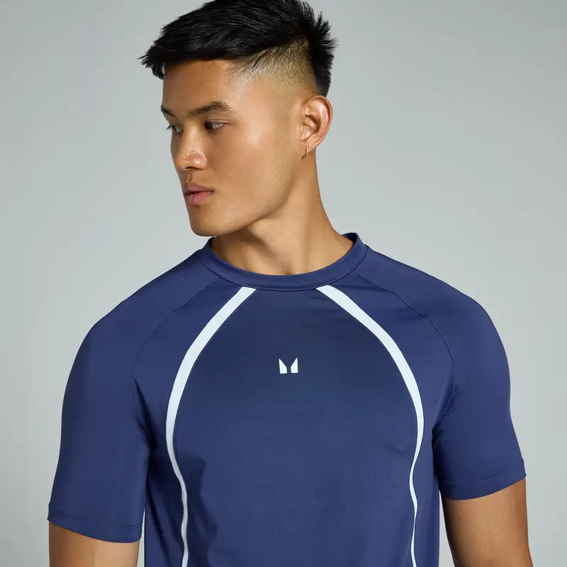 MP T-shirt Uomo Viola 1380436 miniatura 3