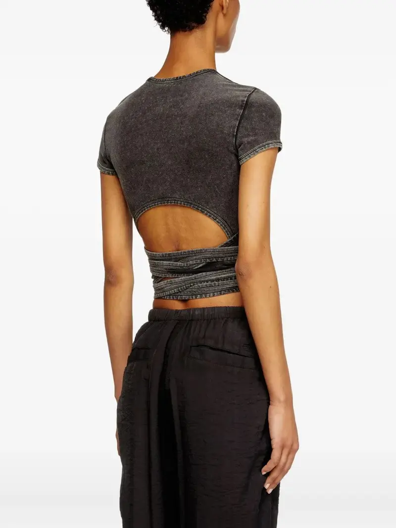 Diesel T-shirt Grigio 1047418 miniatura 2