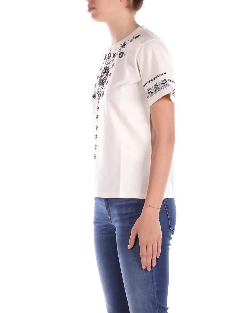 Max Mara T-shirt Donna Beige 2083440 miniatura 2