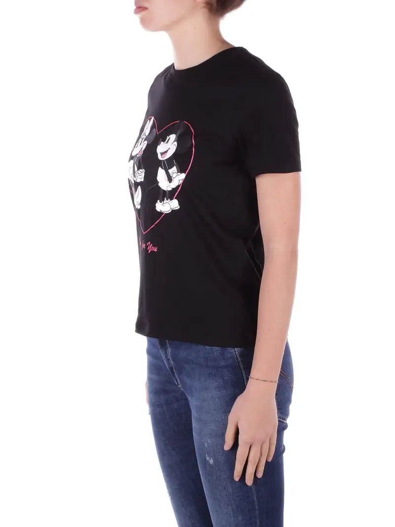 ONLY T-shirt Donna Nero 2085641 miniatura 2