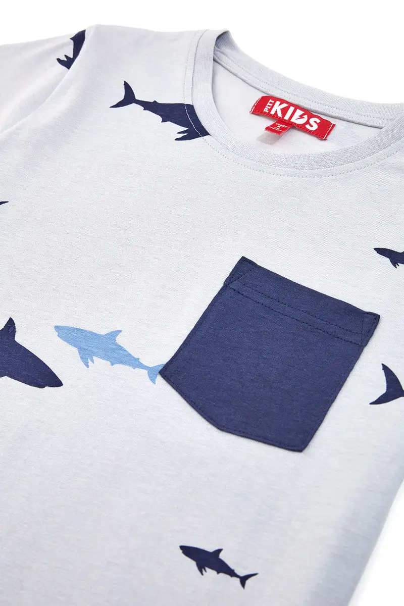 PITT KIDS T-shirt Blu 1949610 miniatura 2