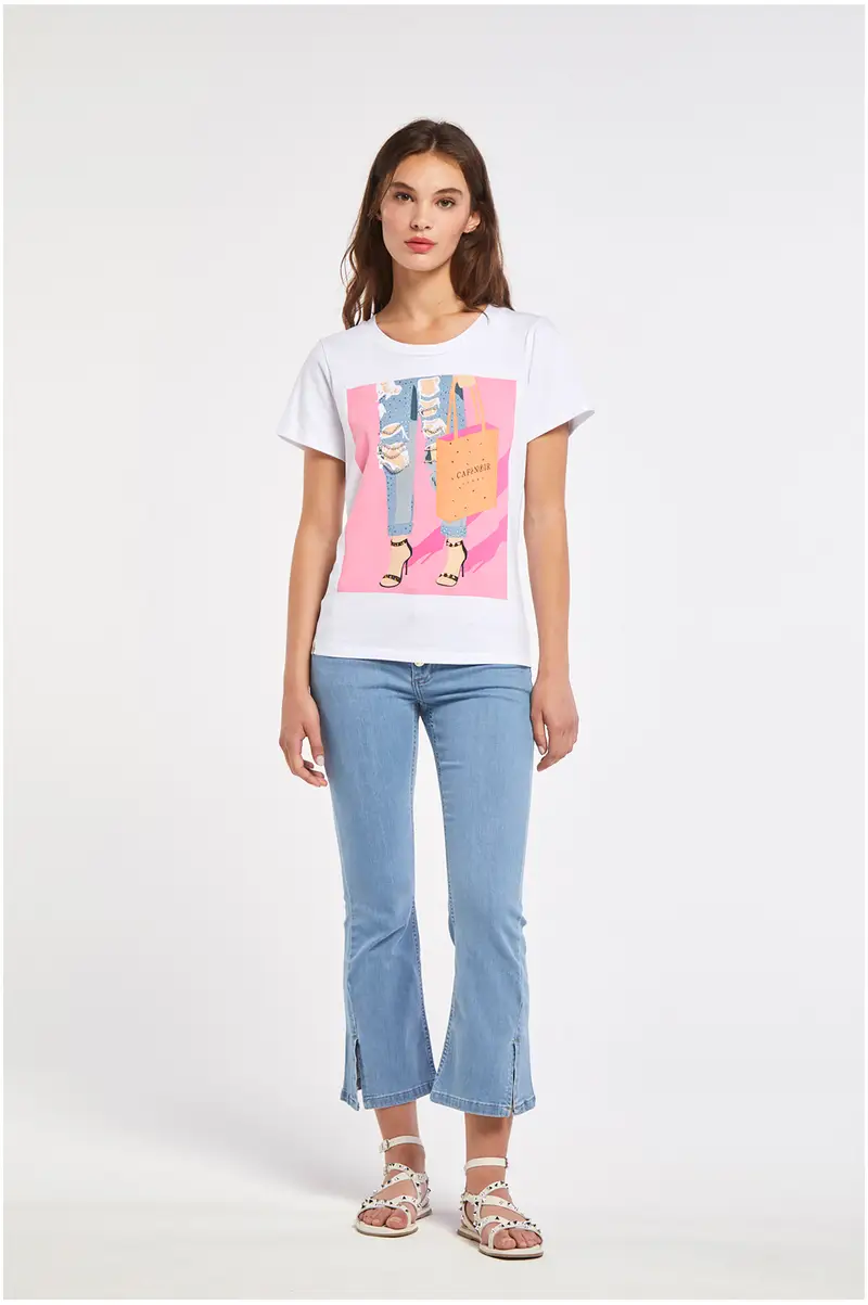 Cafè Noir Jeans Bianco 1412007