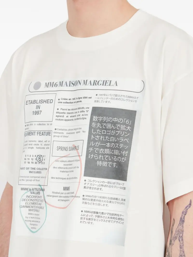 MM6 MAISON MARGIELA T-shirt Bianco 1045910 miniatura 3