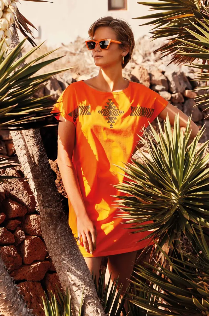 T-SHIRT OVERSIZE ESTER | Colore: Arancio | Taglia: M