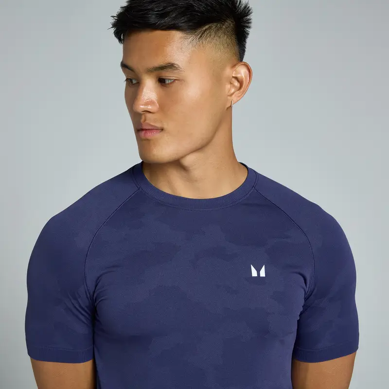 MP T-shirt Uomo Viola 1380459 miniatura 3