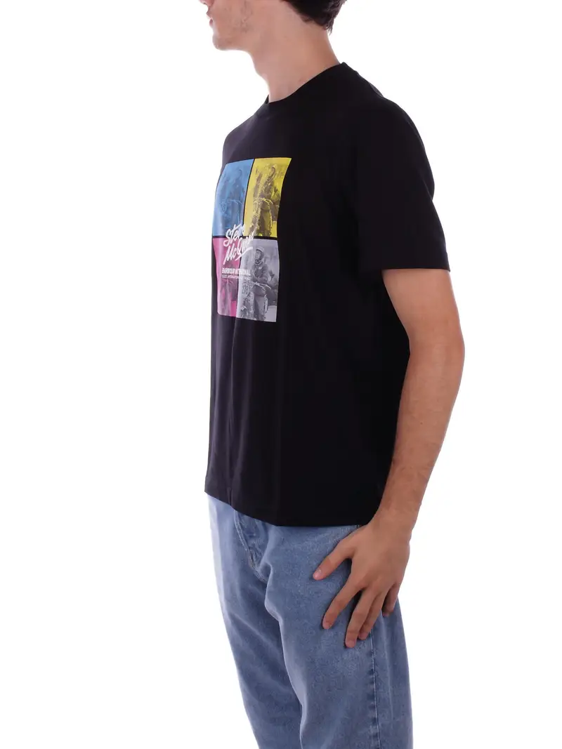 Barbour T-shirt Uomo Nero 2084830 miniatura 2