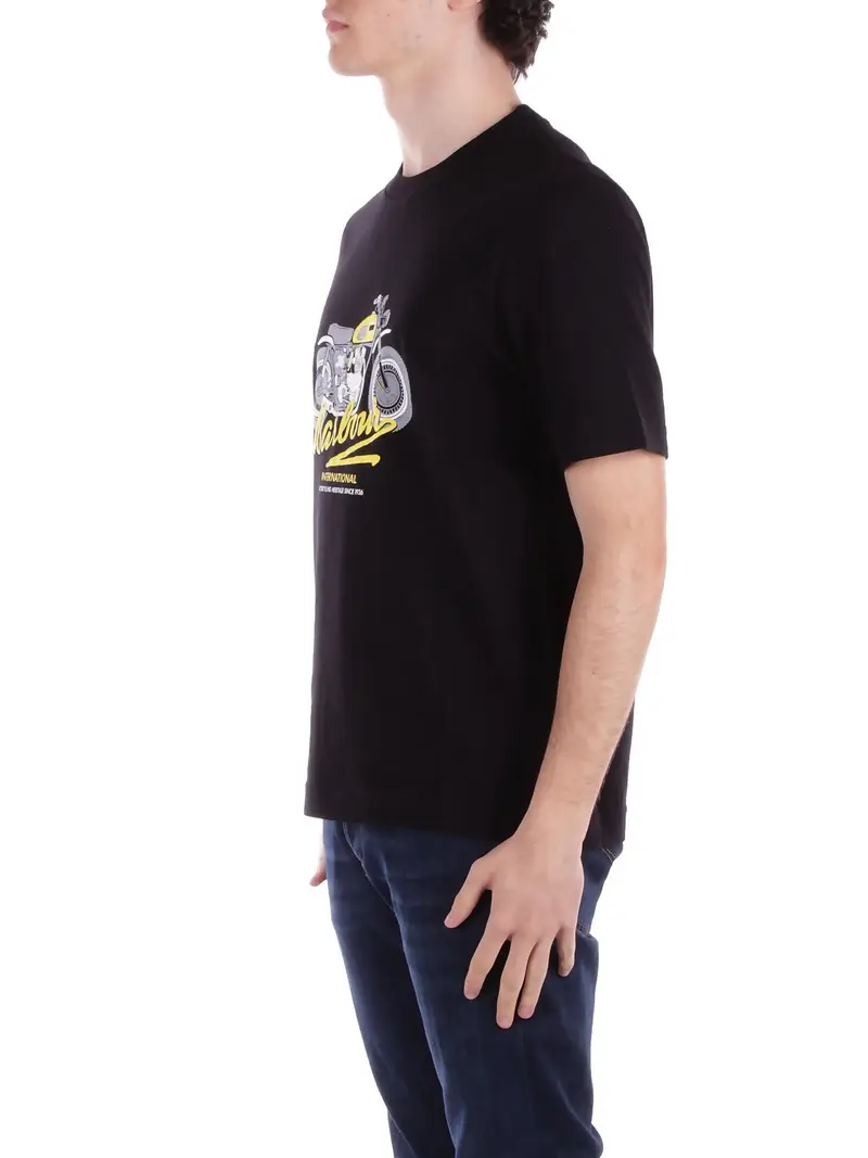 Barbour T-shirt Uomo Nero 2084591 miniatura 2