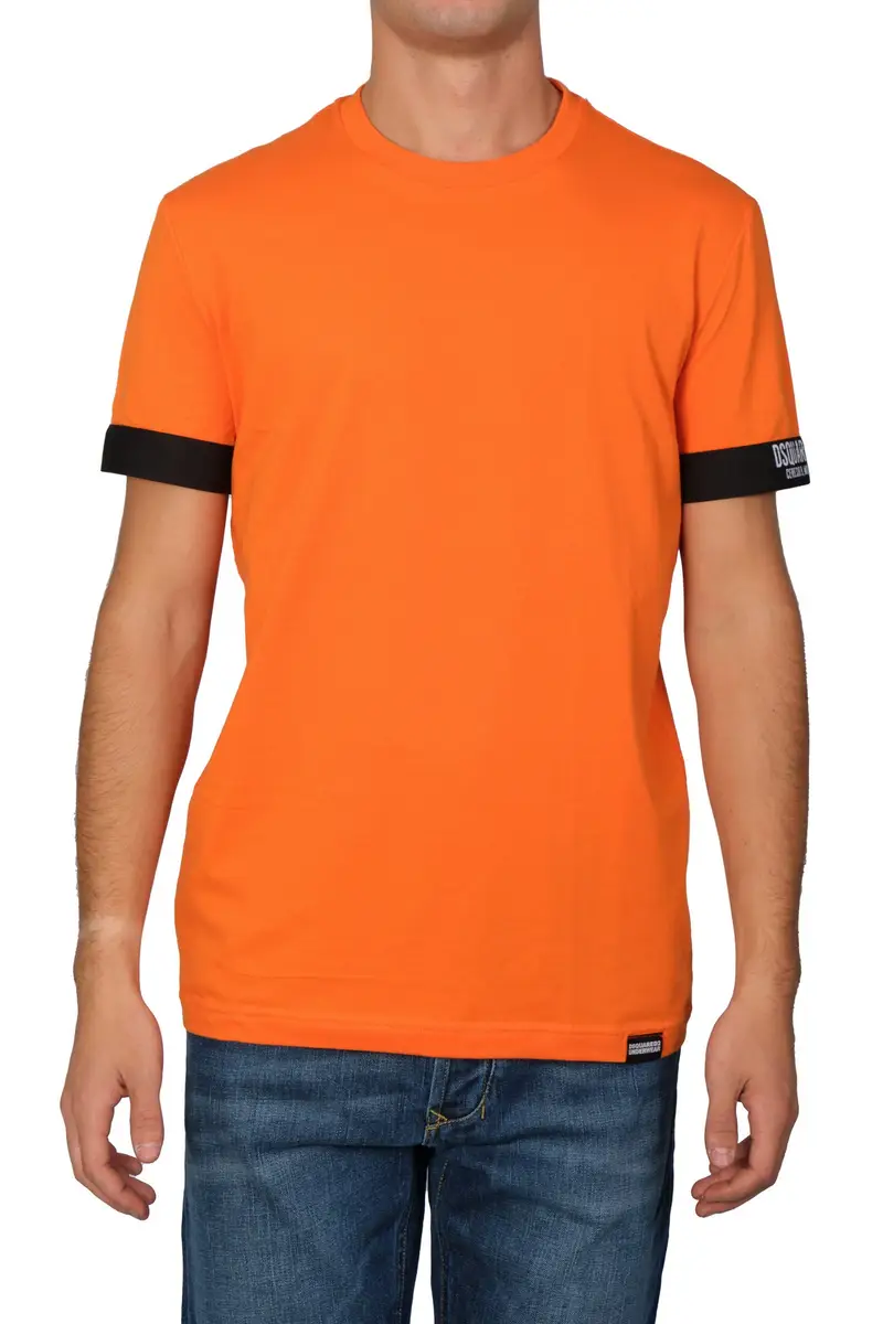 Dsquared2 T-shirt Uomo Arancione 1181277