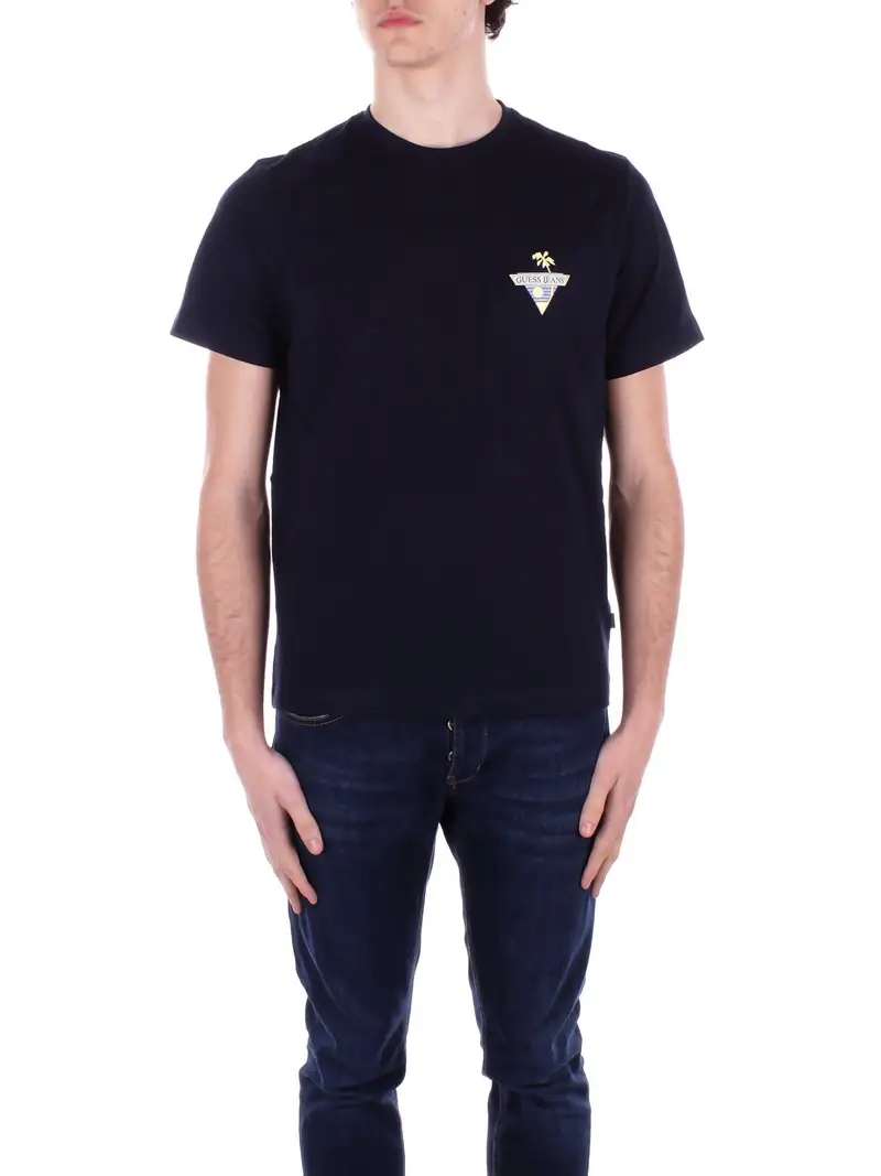 Guess T-shirt Uomo Blu 2085655