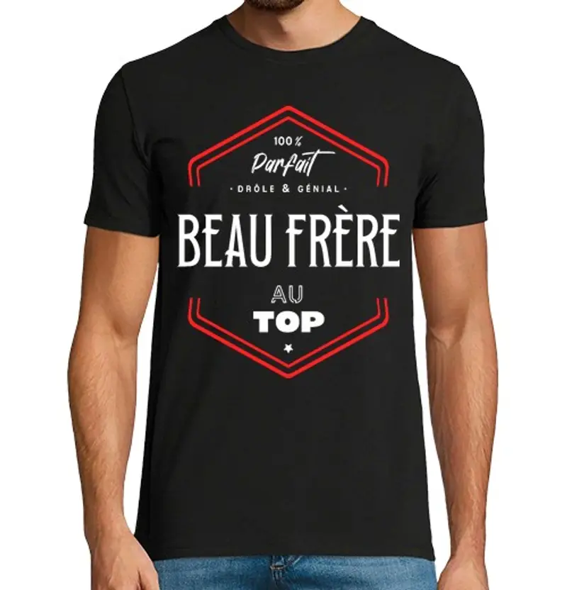T-shirt uomo manica corta fratellastro perfetto e top