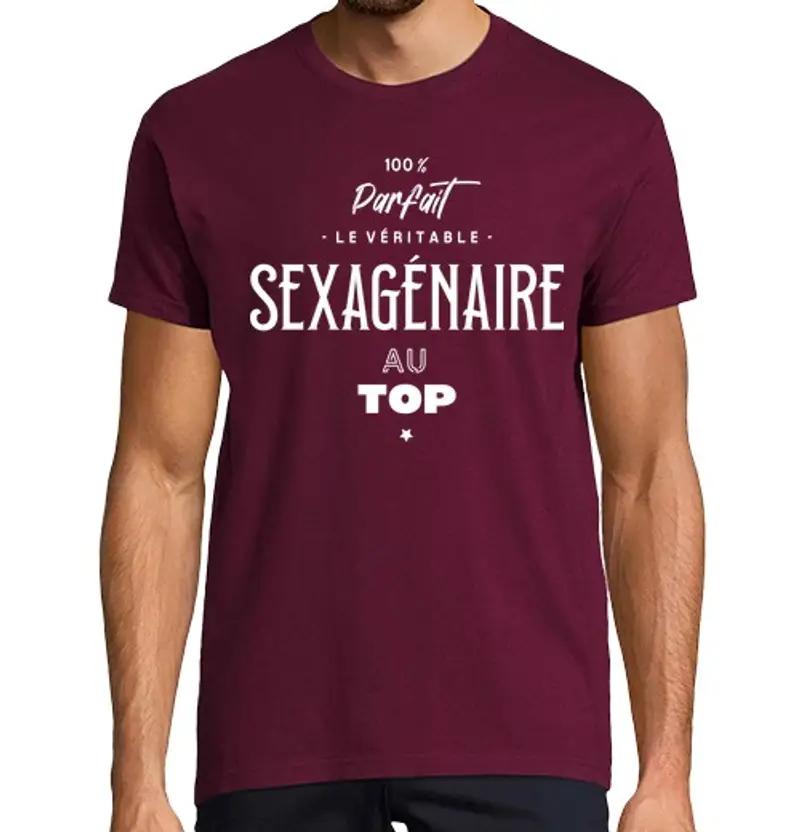 T-shirt uomo manica corta il vero sessantennio al top