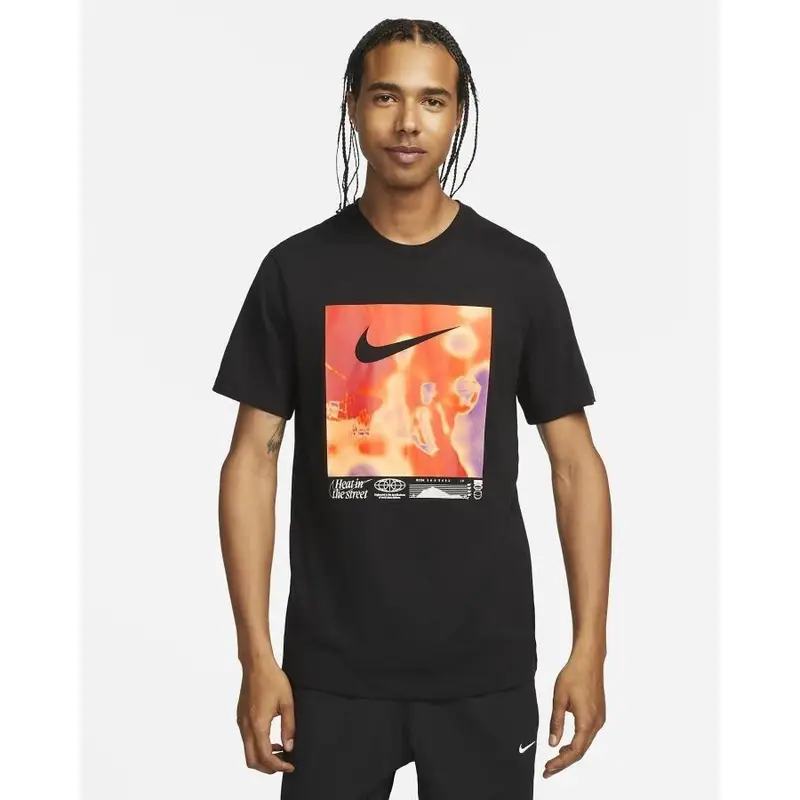 Nike T-shirt Uomo Nero 1261627