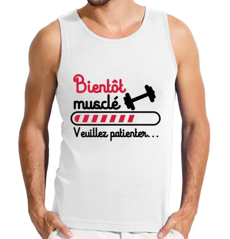 T-shirt uomo senza maniche tank top presto bodybuilding muscolare