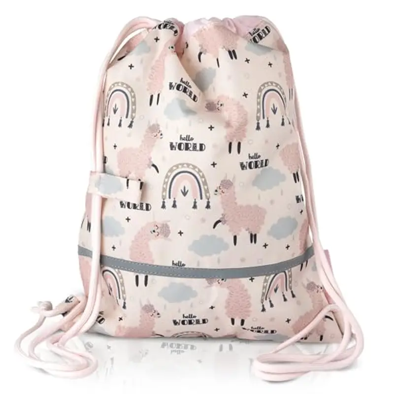 TA Trend Atelier Sacca Zaino per Bambini, Sacca Tessuto Asilo Bambino - Senza PFC, Idrorepellente, Fascia toracica,