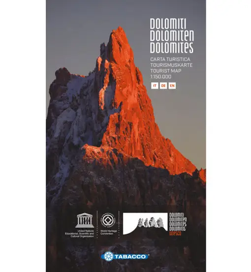 Carta Dolomiti Unesco - 1 150 000