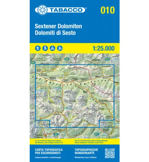 Carta N 010 Dolomiti di Sesto - 1 25 000