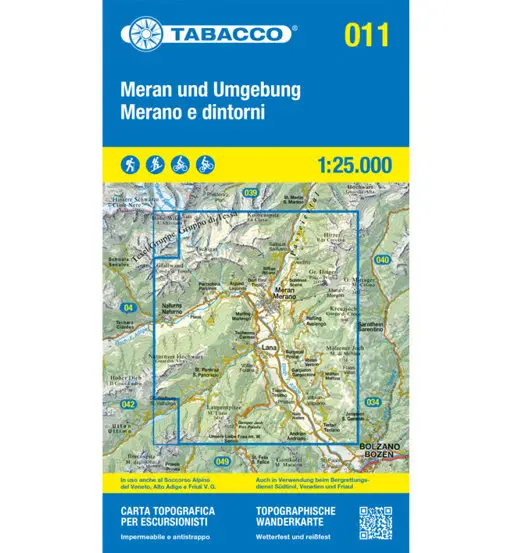 Carta N 011 Merano e dintorni - 1 25 000