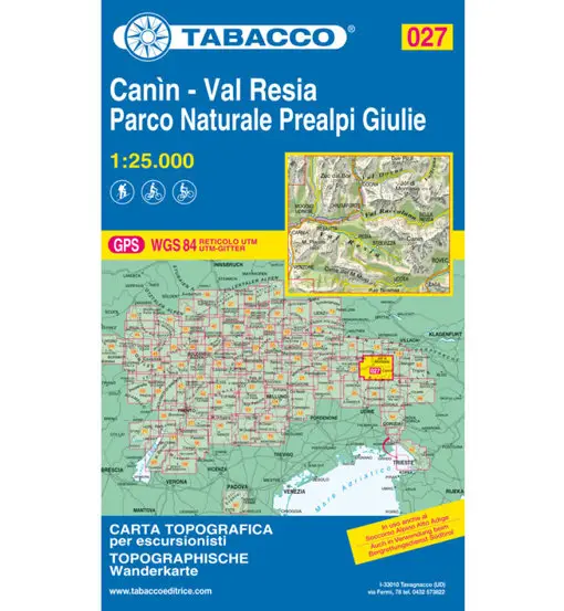 Carta N 027 Canìn - Val Resia - Parco Naturale Prealpi Giulie (1 25 000)