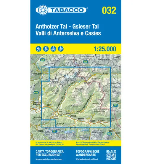Carta N 032 Valli di Anterselva e Casies - 1 25 000