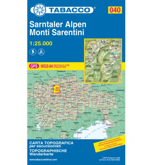 Carta N° 040 Monti Sarentini/Sarntaler Alpen (1 25 000)