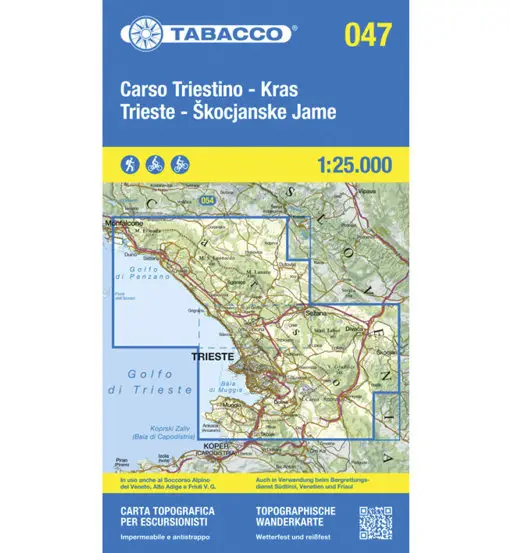 Carta N 047 Carso Triestino Trieste - 1 25 000