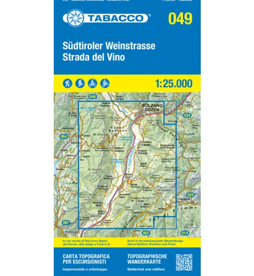 Carta N 049 Strada del Vino - 1 25 000 Multicolor