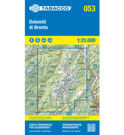 Carta N 053 Dolomiti di Brenta - 1 25 000 Multicolor