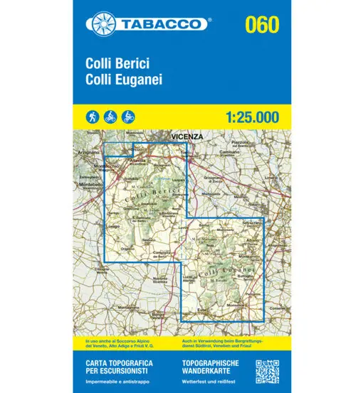 Carta N 060 Colli Berici / Colli Euganei - 1 25 000