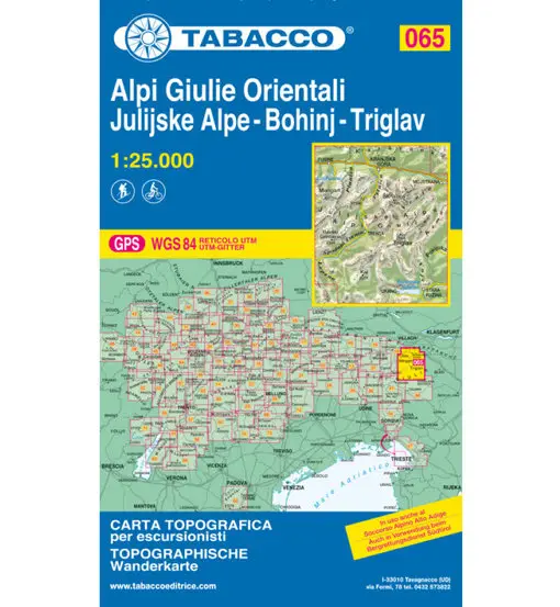 Carta N 065 Alpi Giulie Orientali Bohinj - Triglav - 1 25 000