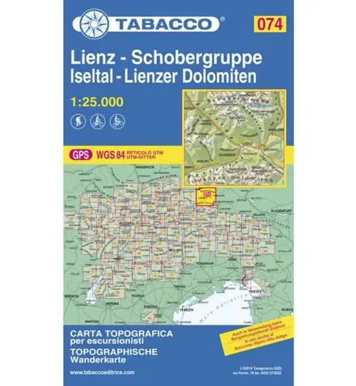 Carta N 074 Lienz - Schobergruppe - Iseltal - Lienzer Dolomiten 1 25 000