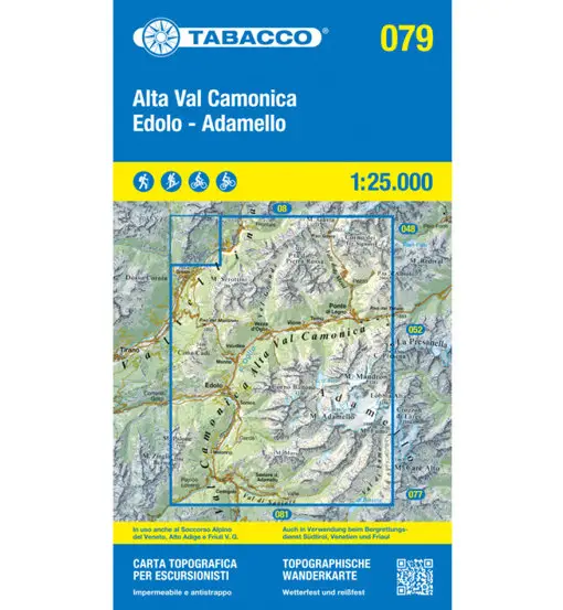 Carta N 079 Alta Val Camonica Edolo / Adamello - 1 25 000