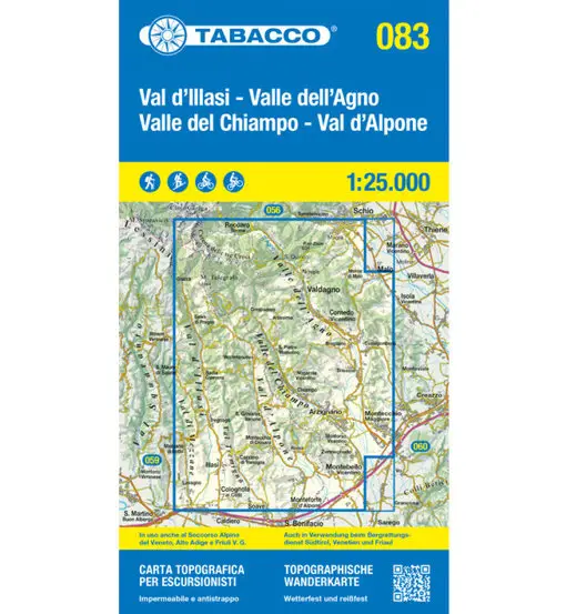 Carta N 083 Val d Illasi, Valle dell Agno, Valle del Chiampo, Val d Alpone - 1 25 000 Multicolor