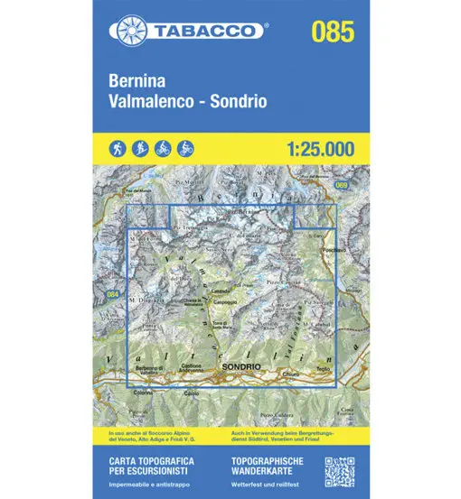 Carta N 085 Bernina, Valmalenco, Sondrio - 1 25 000 Multicolor