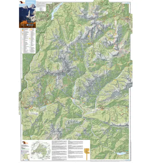 Carta Parco Naturale Dolomiti Friulane - 1 25 000