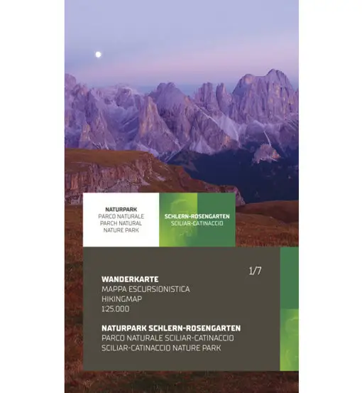 PA11 Parco Naturale Sciliar-Catinaccio - mappa escursionistica Multicolor