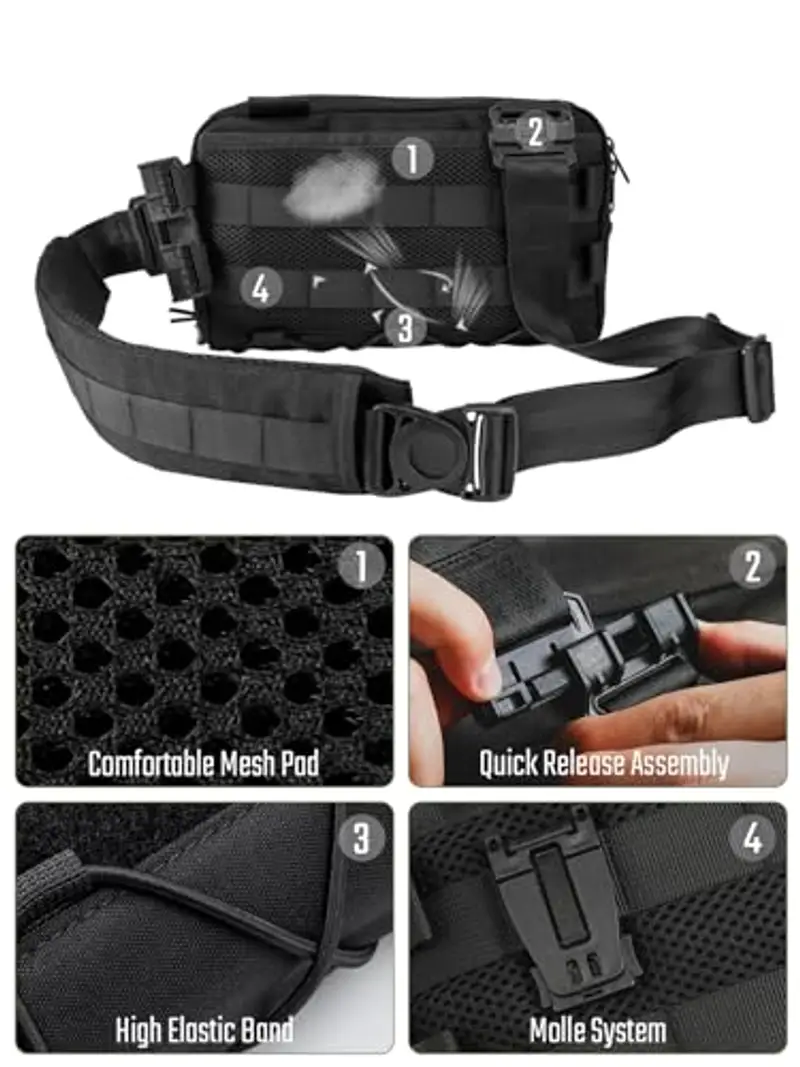 TACTICAL_GEEK Borsa a tracolla Nero 954784 miniatura 3