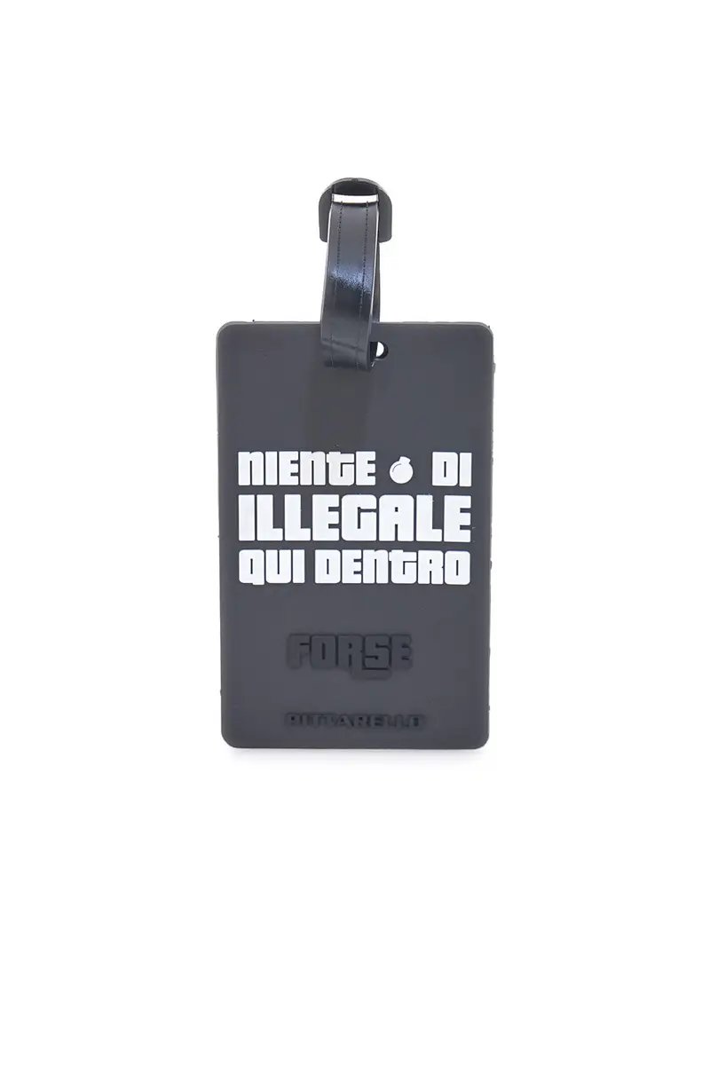 Tag per Valigia Nero "Niente di Illegale qui Dentro" NAMETAG 7