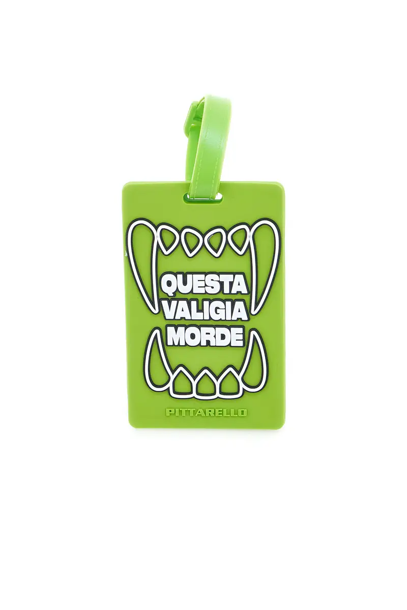 Tag per Valigia Verde "Questa Valigia Morde" NAMETAG 3