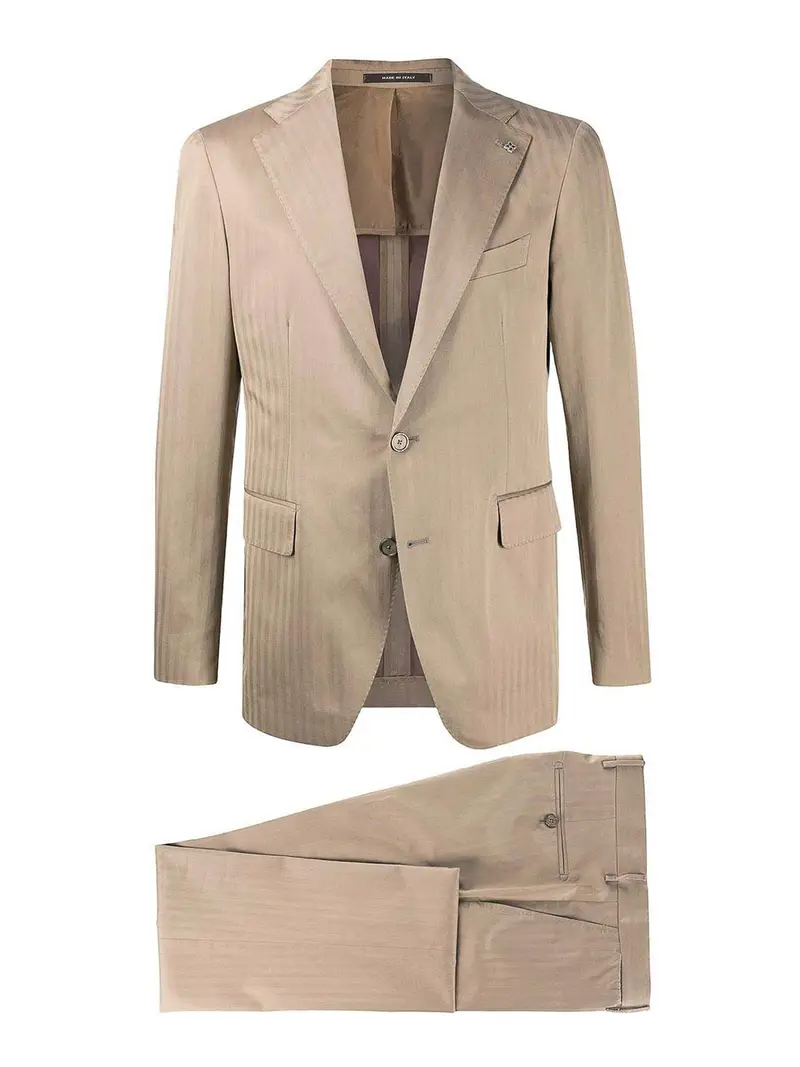 Abito a due pezzi a petto singolo Beige