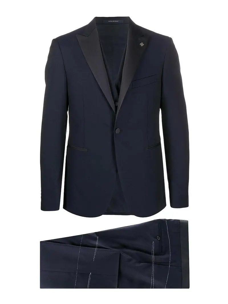 Abito a tre pezzi Blu